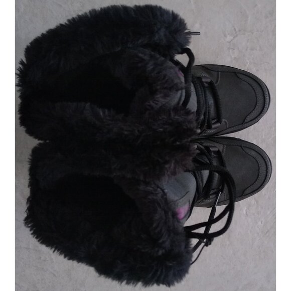 Columbia Women's Ice Maiden II Snow Boot Gray Lavender Size 5 Fur Waterproof - Picture 7 of 13